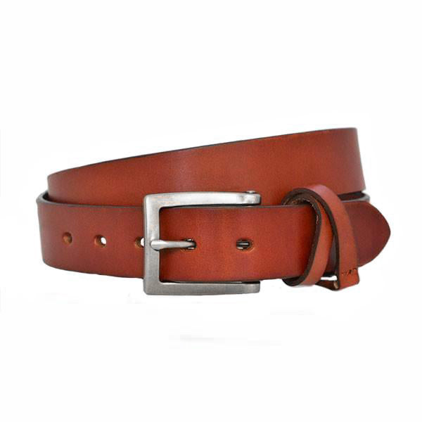 LLOYD - Mens Light Brown Leather Crackle Detail Belt – BeltNBags