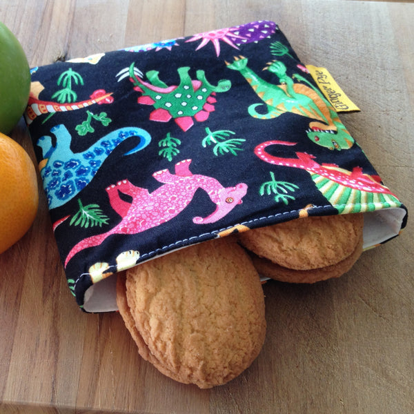 Reusable Snack Pocket - Dinosaur Rumble