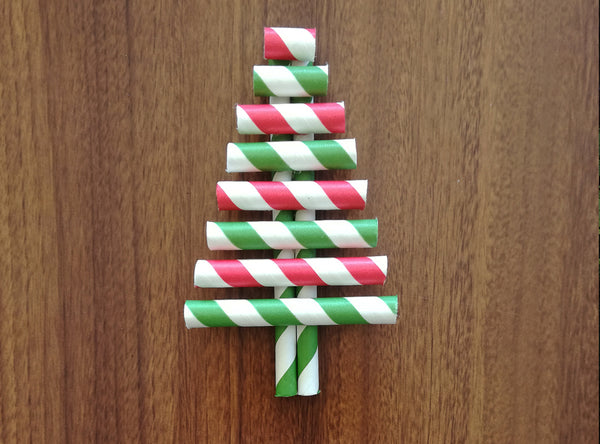 Paper Straws - Christmas Trees