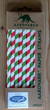 Paper Crafting Straws - Christmas Trees