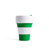 Stojo Collapsible reusable cup green