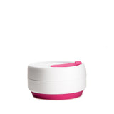 Stojo Classic Collapsible reusable cup pink