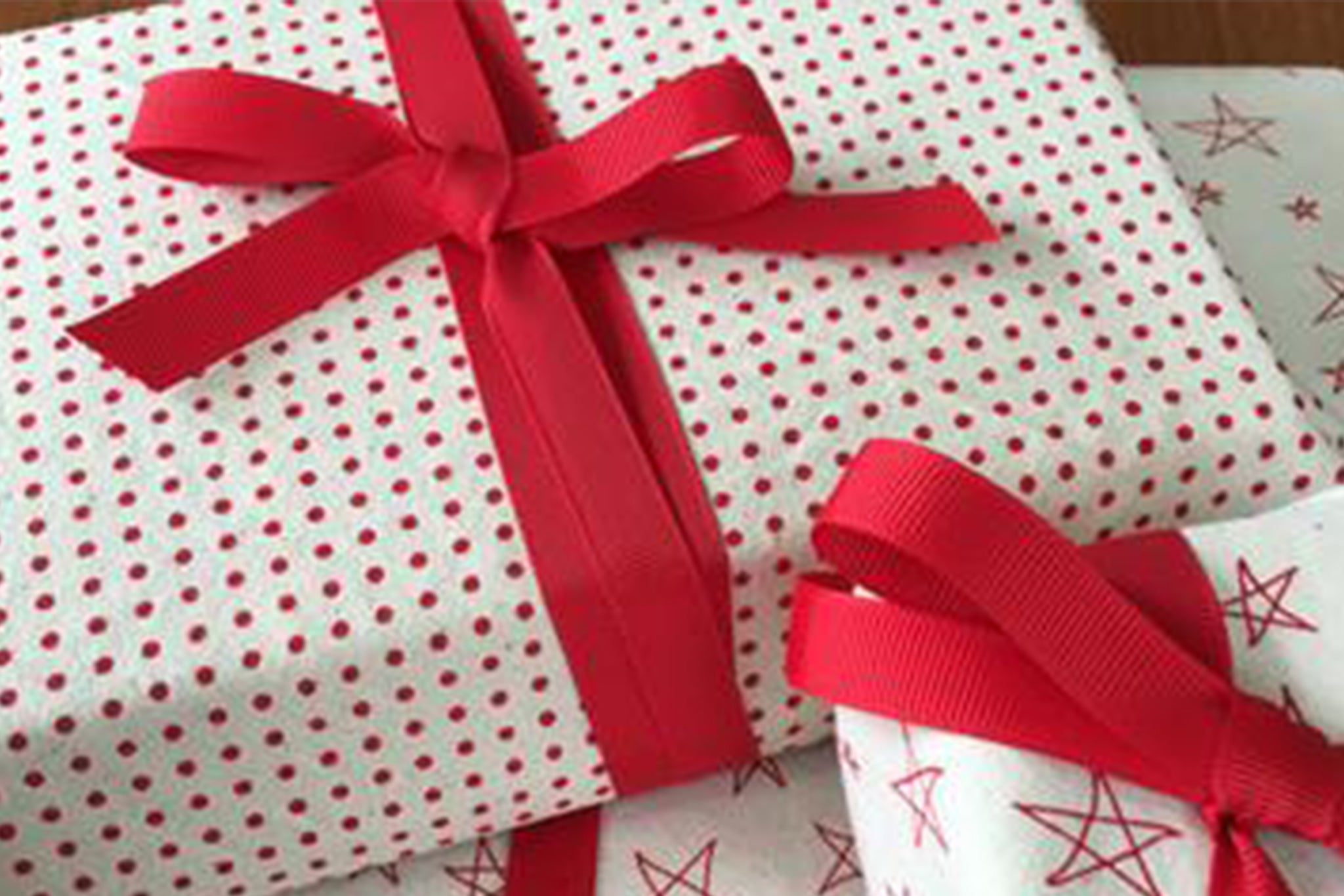 Polka Dot Christmas Wrapping Paper