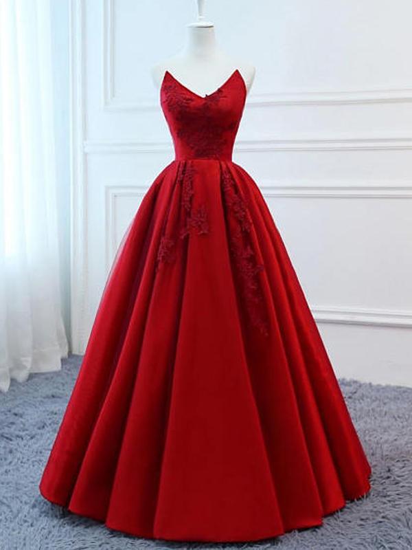 2018 red prom dresses