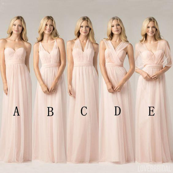 champagne convertible bridesmaid dress