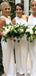One Shoulder Off White Long Bridesmaid Dresses Online, Cheap Bridesmaids Dresses, WG708