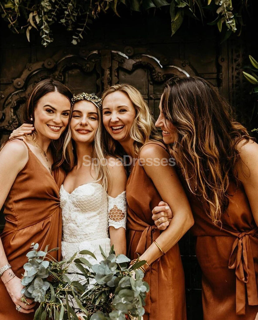 burnt orange bridesmaid dresses under 100