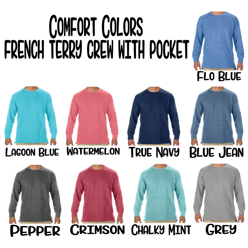 comfort colors french terry pullover