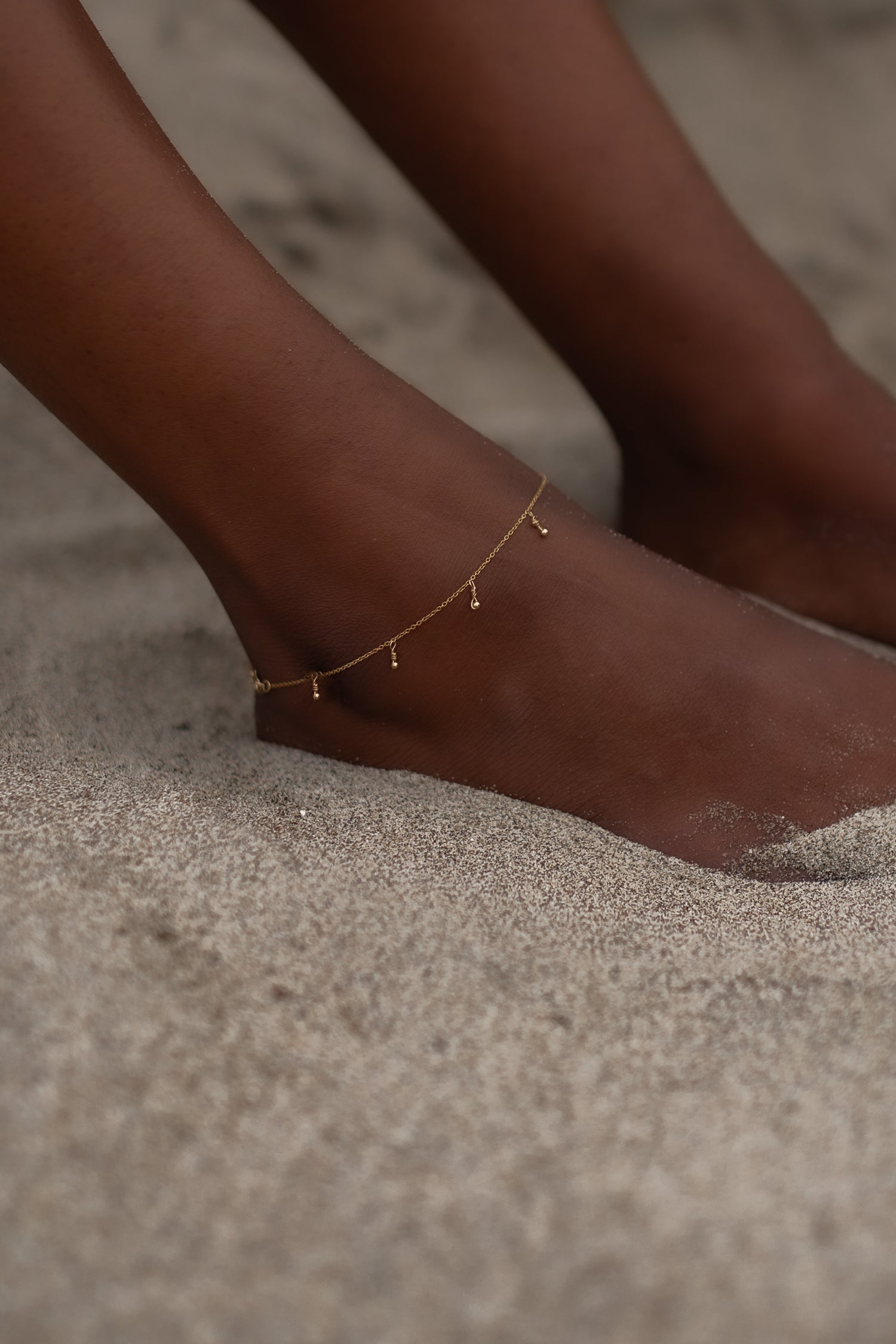 Simple Style Thin Chain Anklet Plated Copper Temperament - Temu