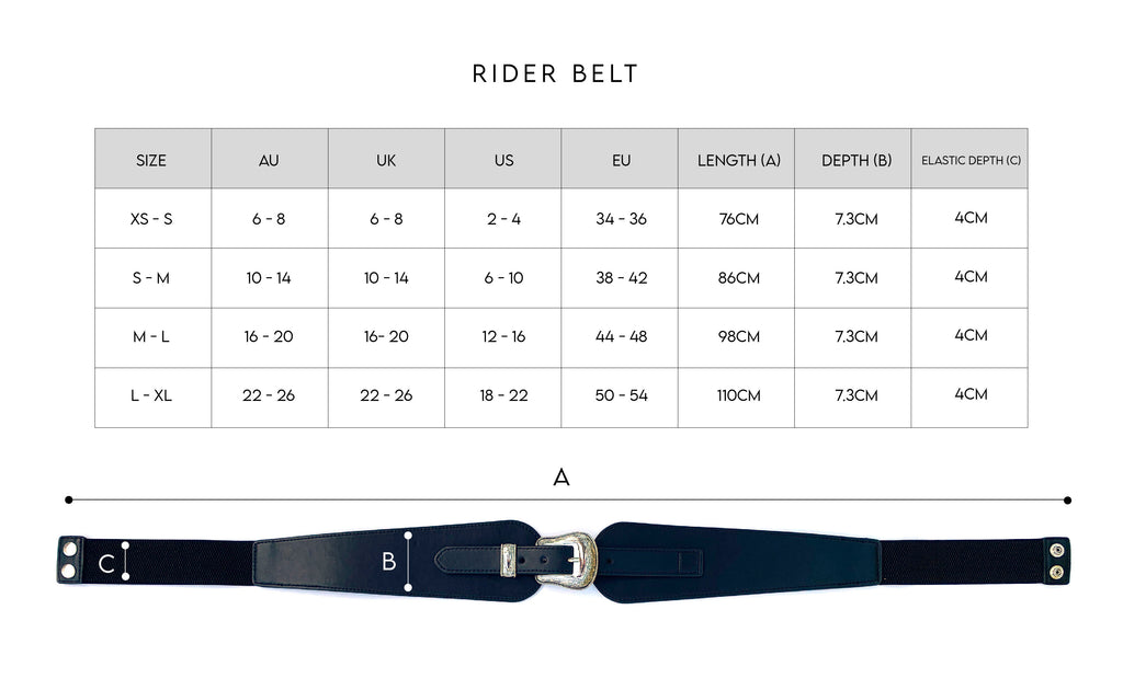 Rider Belt Black – Queen The Label