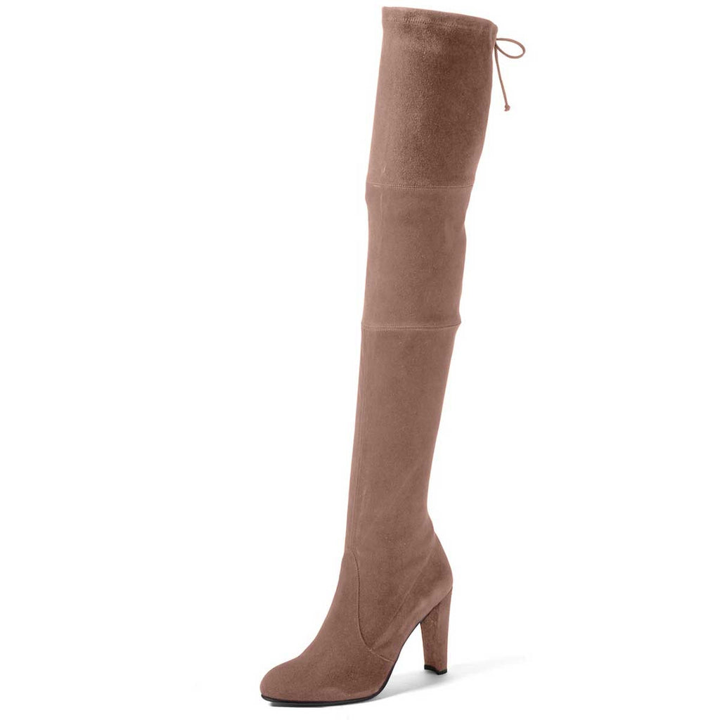 camel over the knee boots