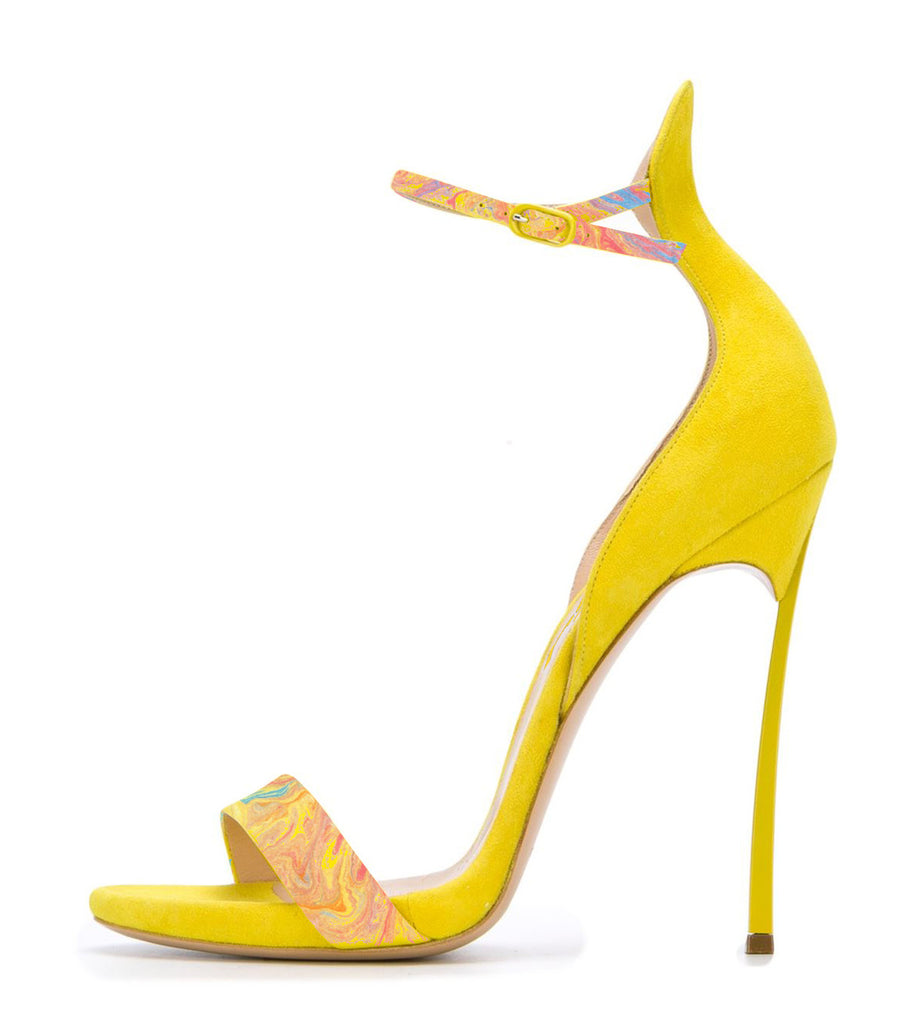 lemon yellow sandals