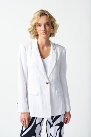 The perfect white blazer at The Fashion Parade by Joseph Ribkoff. Shop online today and ask for next day delivery.