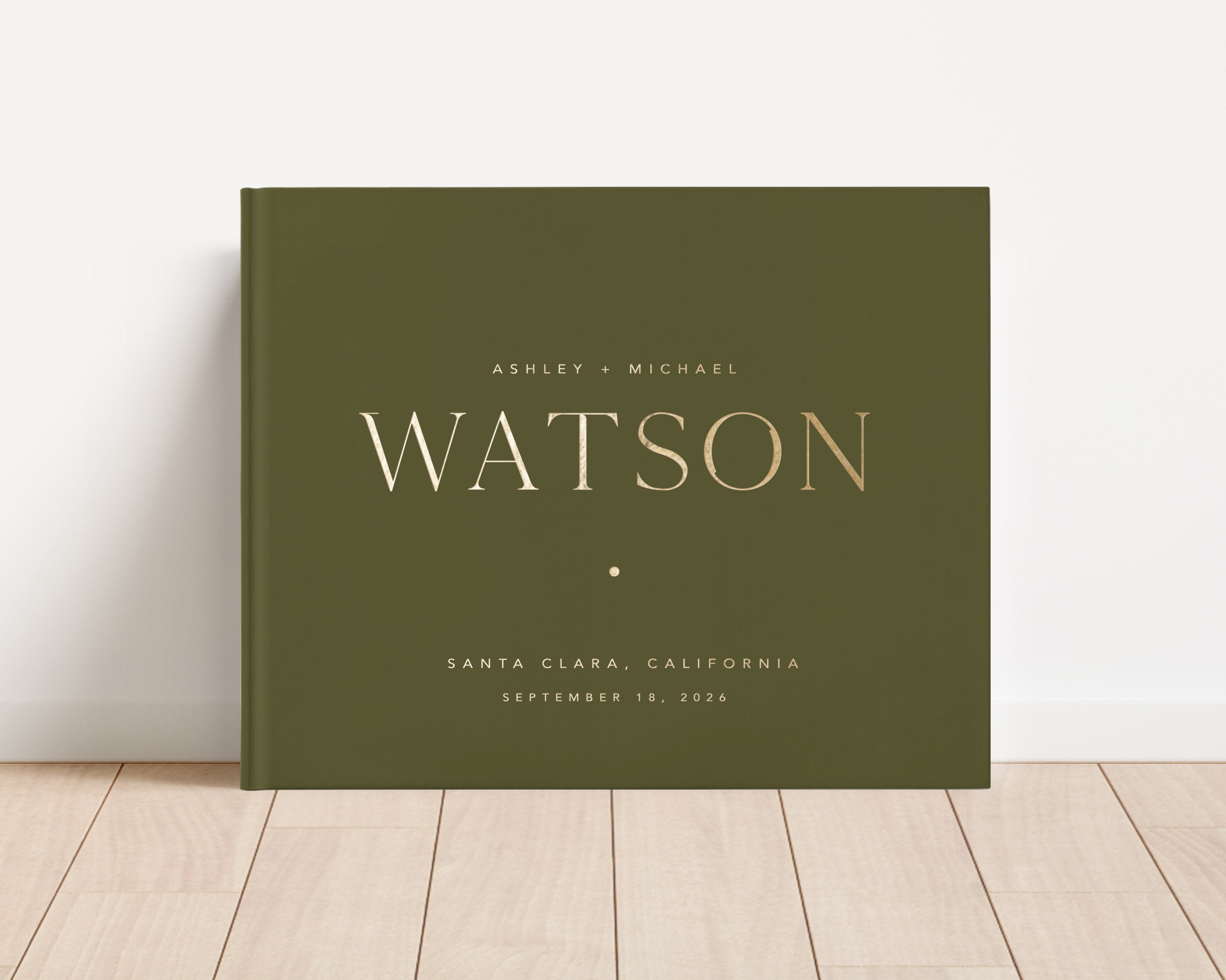 Gold Foil Wedding Guest Book - KP1E – Drift House Press