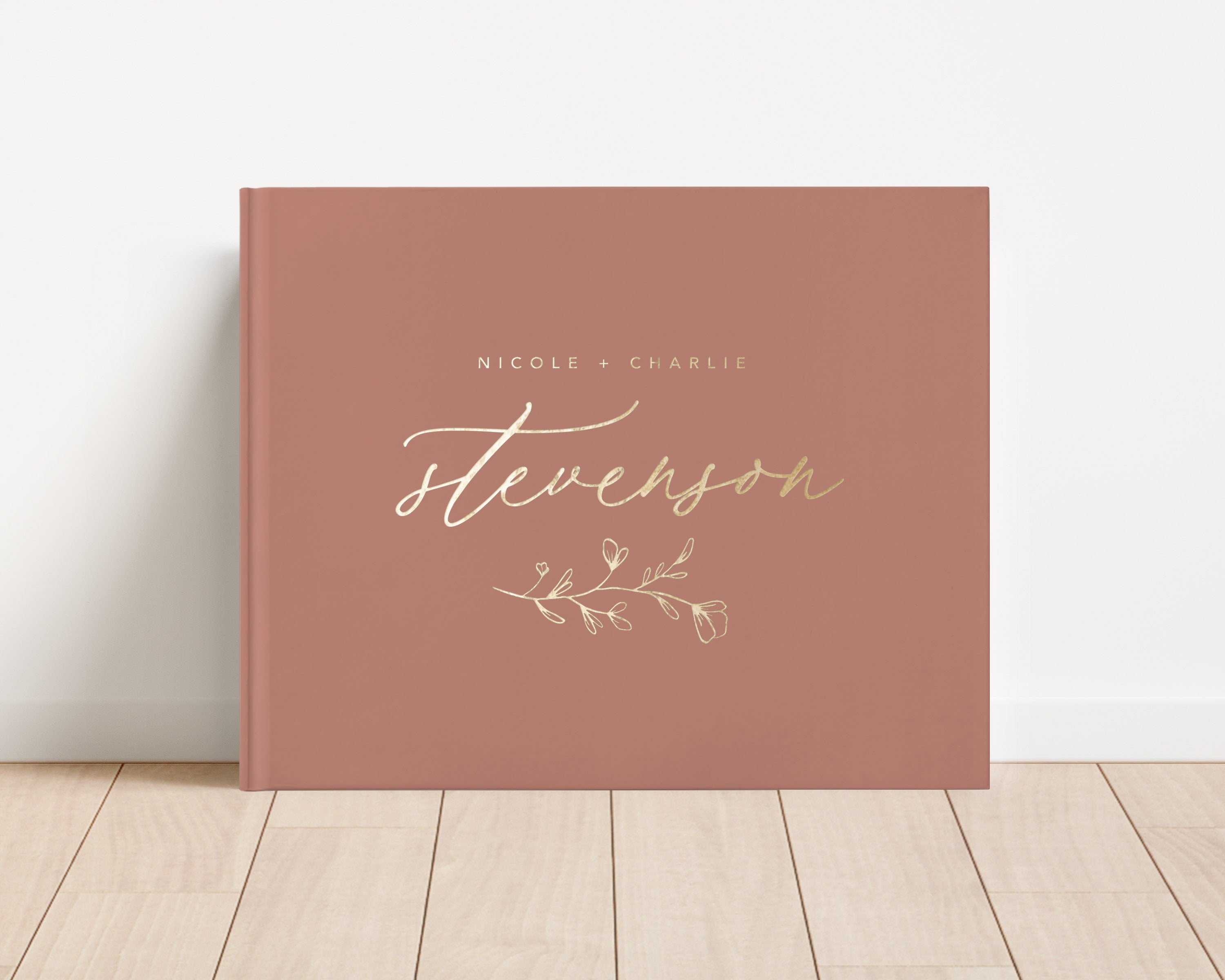 Gold Foil Wedding Guest Book - KP5E – Drift House Press