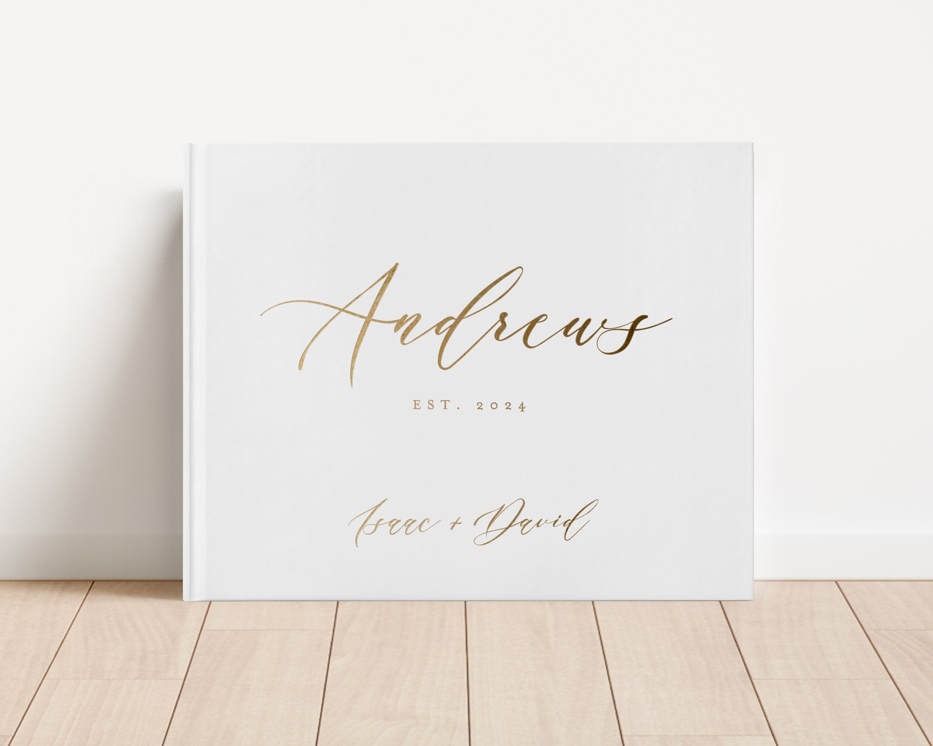 Gold Foil Wedding Guest Book - KP1E – Drift House Press