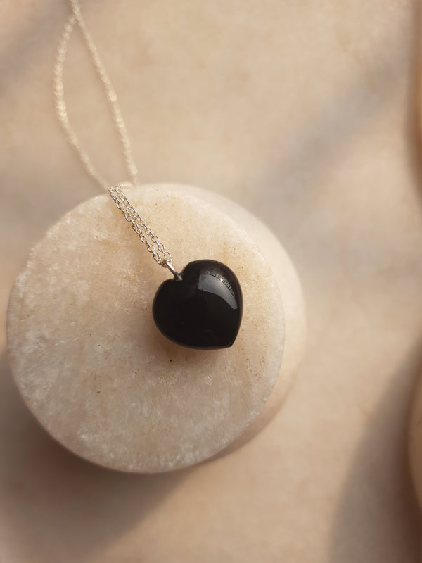 Black Onyx Queen of Hearts Necklace | Wanderlust Life