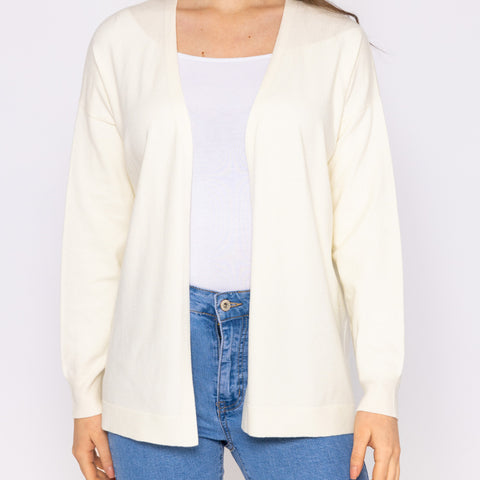 Cream Longline Cardigan