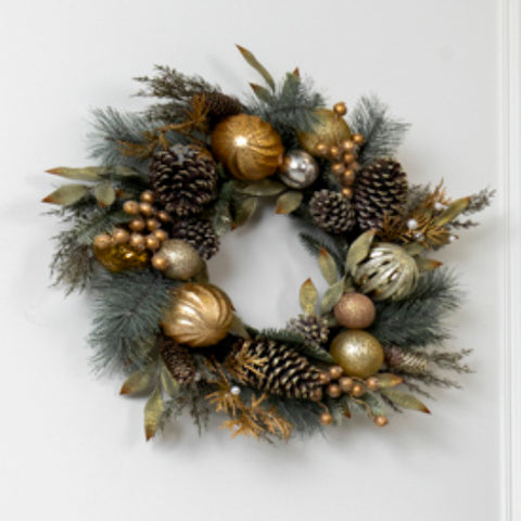 Gold Door Wreath