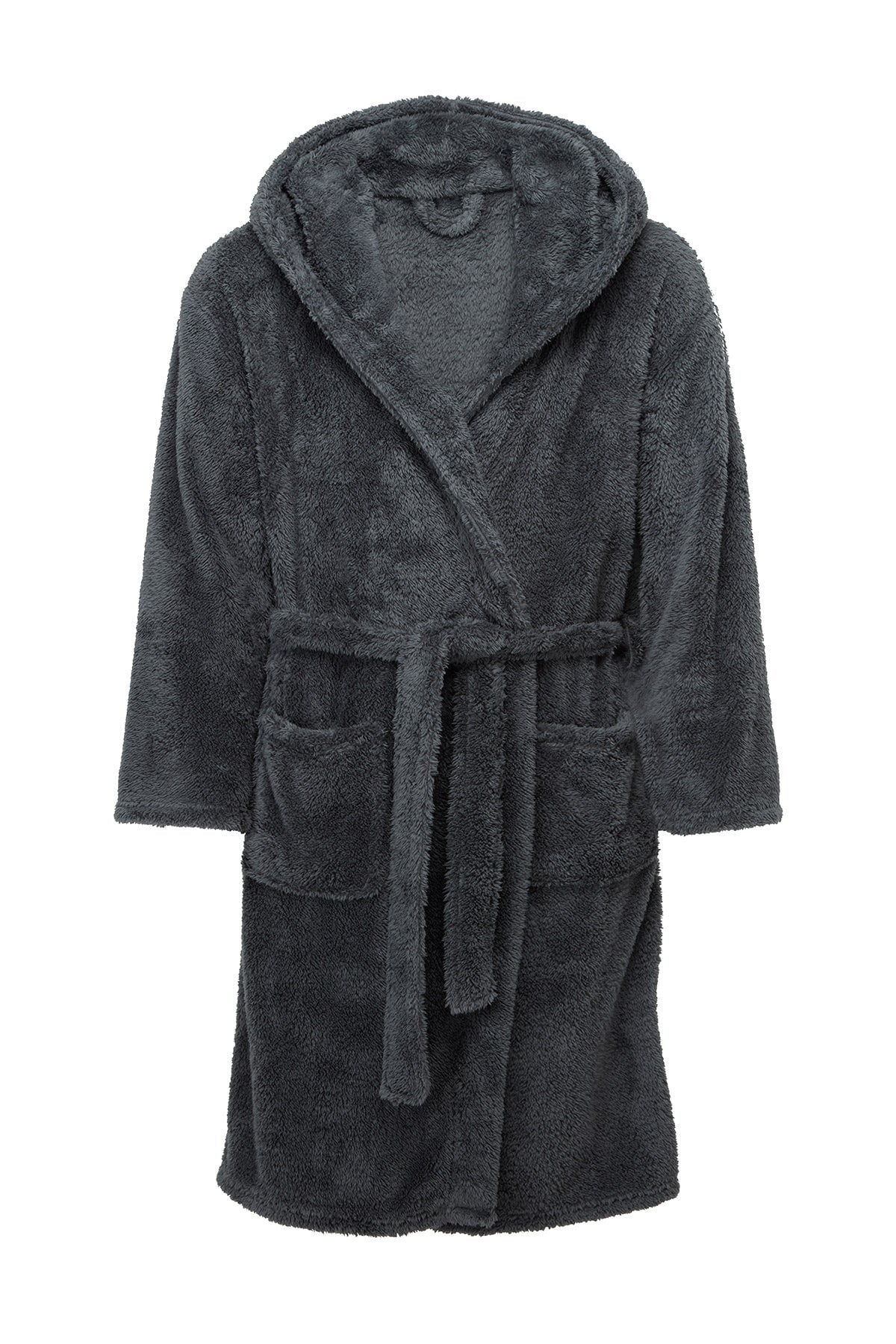 Dressing Gown Mens Robe Soft Fleece Hooded Bathrobe Lounge Nightwear |  Fruugo NO