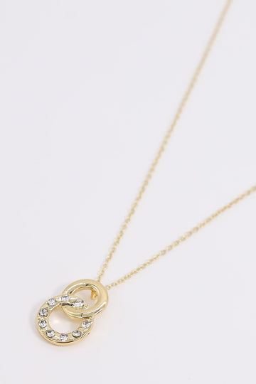 Dainty Diamond Double Circle Necklace for Women, Solid Gold Layering  Diamond Necklace, Interlocking Circle Necklace, Gift for Her - Etsy |  Pretty jewelry necklaces, Gold necklace simple, Gold neck chain