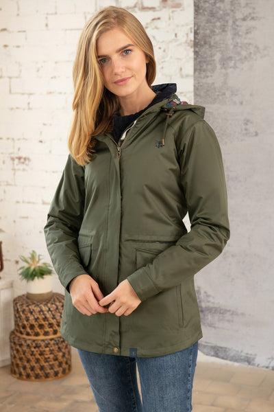 Outback Long Waterproof Coat - Fern - Women's Coats