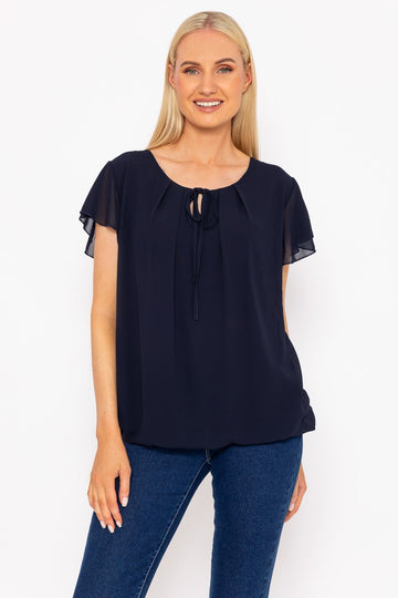 Tie Waist Top in Ecru | Tops | Carraig Donn