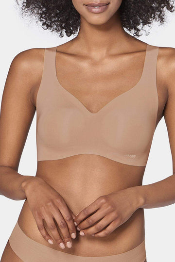 SLOGGI Invisible Bra, Womens Zero Feel Seamfree Bralette with Removable  Pads White : : Clothing, Shoes & Accessories