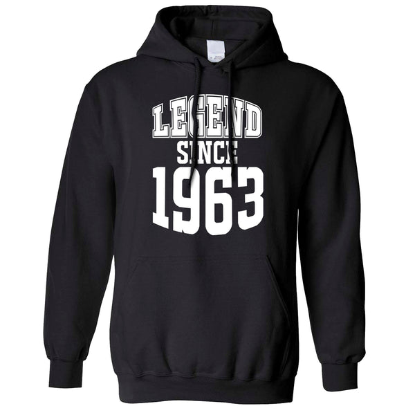 60th Birthday Hoodie Legend Since 1963 – Shirtbox