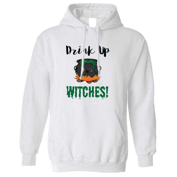 Halloween Hoodie Drink Up, Witches Cauldron Hooded Jumper