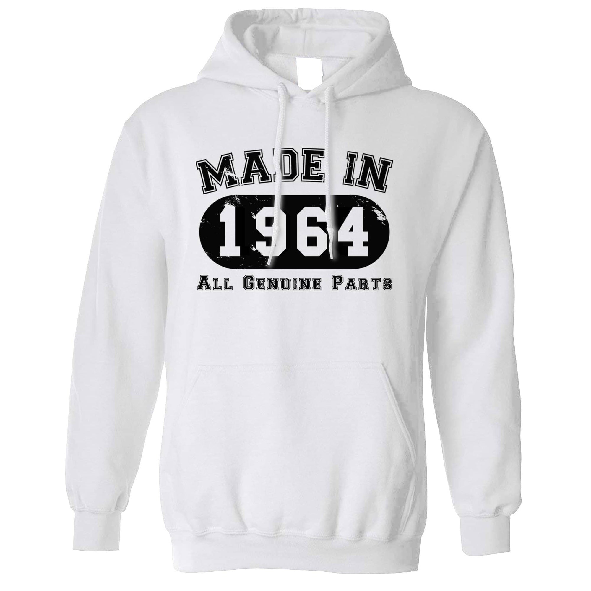 Birthday Hoodie Made in 1964 All Genuine Parts Hooded Jumper - Shirtbox
