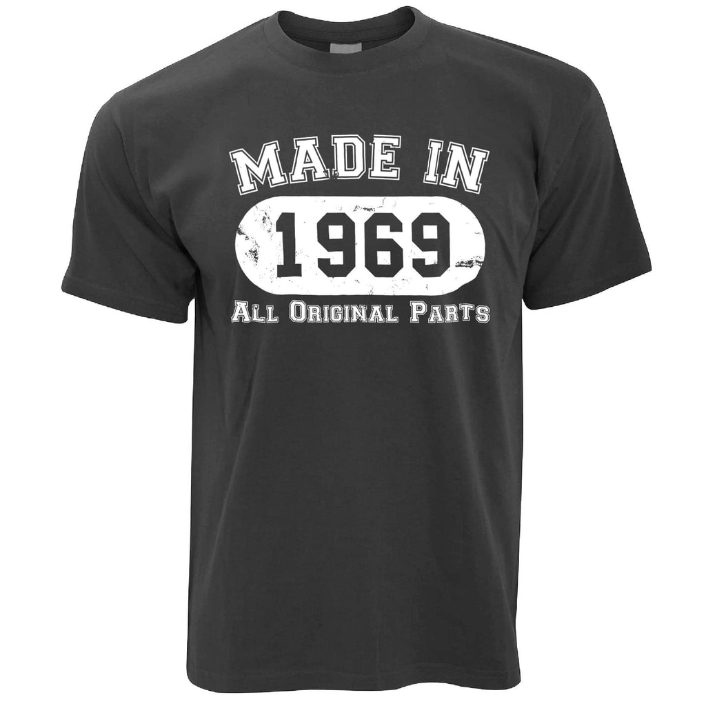 Made In 1969 All Original Parts White Mens T-Shirt – Shirtbox