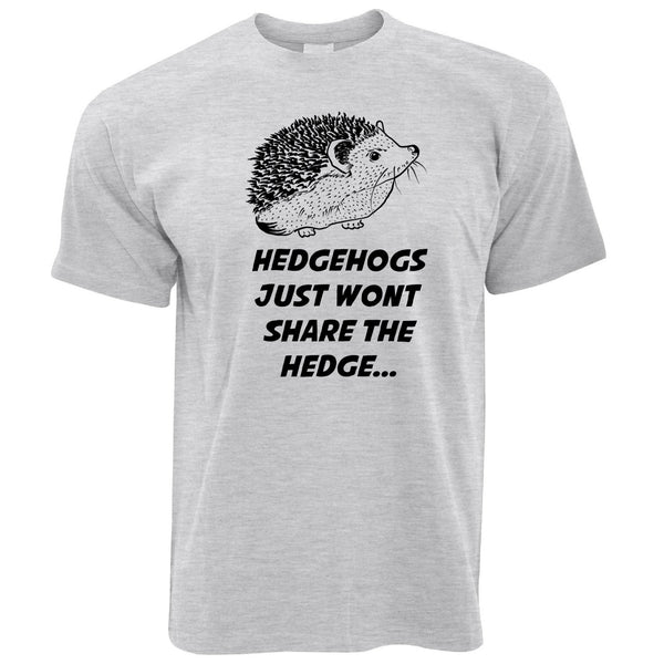 Joke Pun T Shirt Hedgehogs Just Won't Share The Hedge – Shirtbox