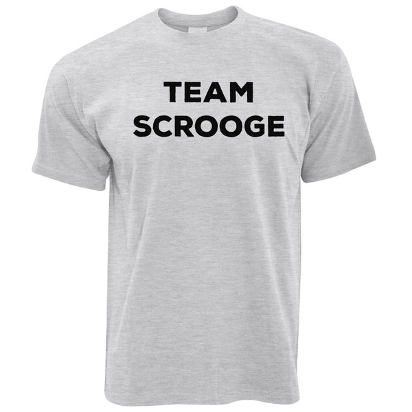 Novelty Anti-Christmas T Shirt Team Scrooge Slogan - Shirtbox