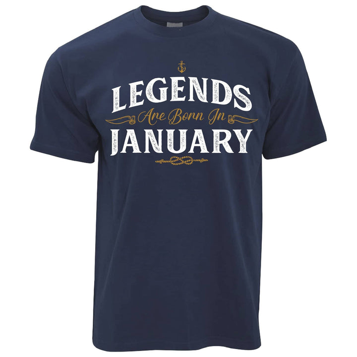 Birthday T Shirt Legends Are Born In January – Shirtbox
