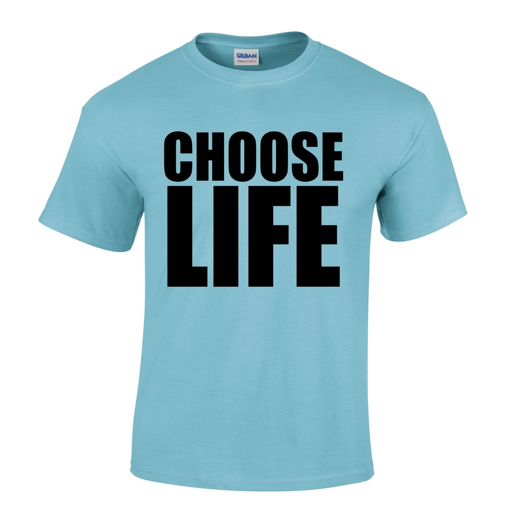Mens Choose Life T-Shirt - Trainspotting Retro Gift – Shirtbox