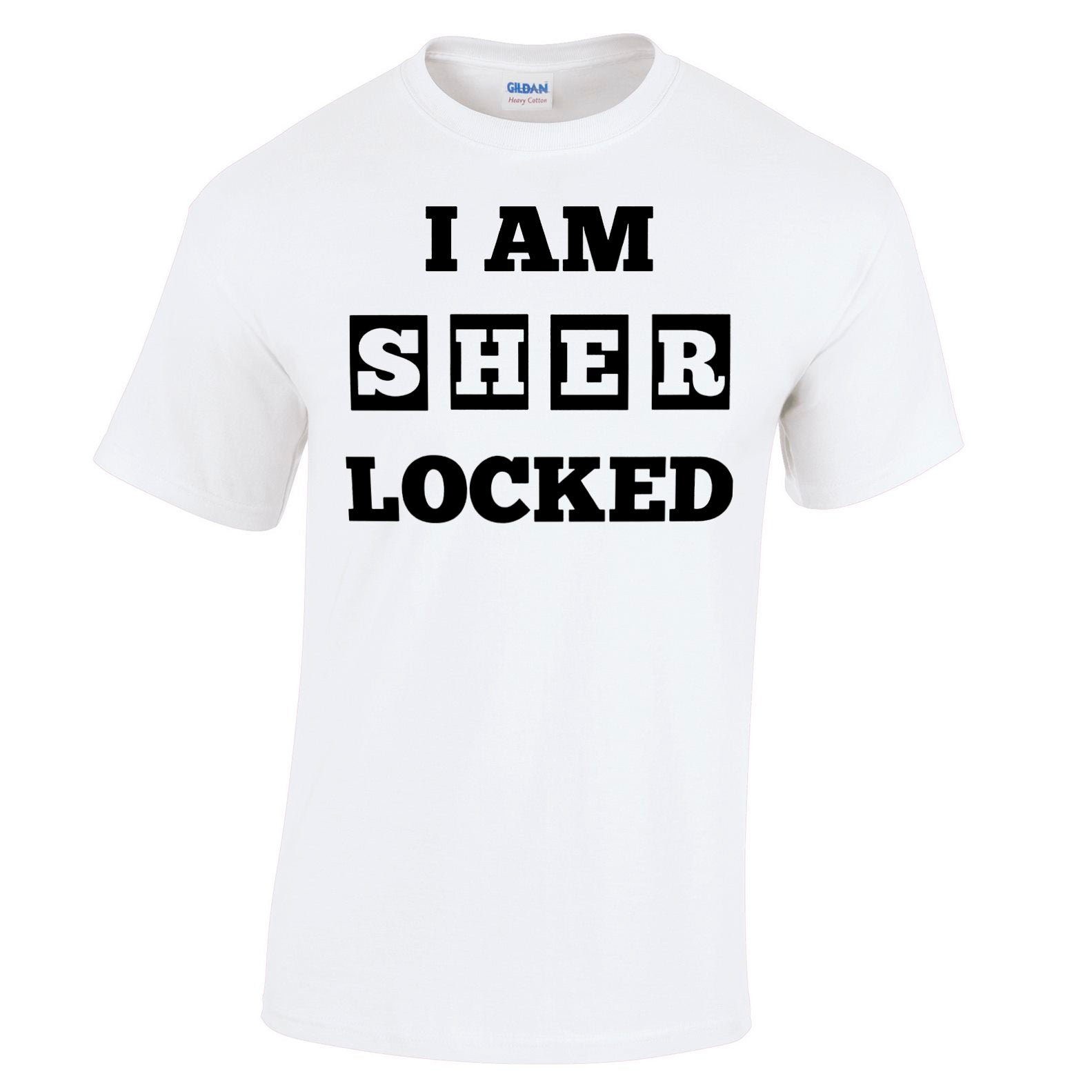 Mens I Am Sher Locked T Shirt Sherlock Holmes Tee Shirtbox