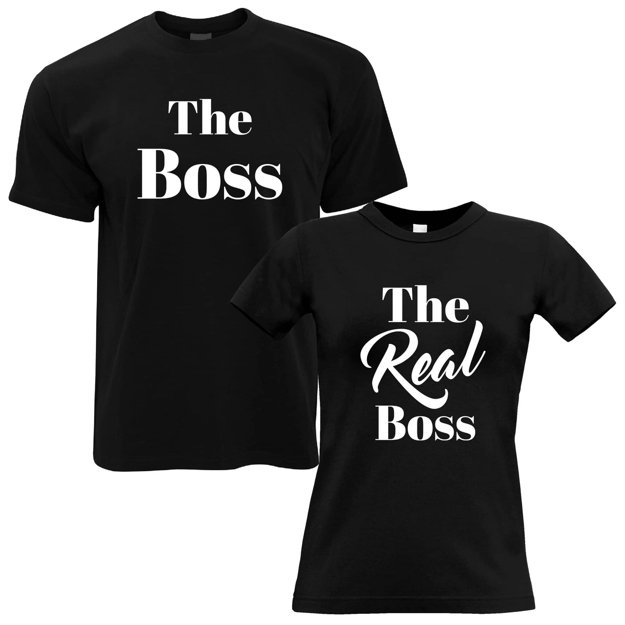 the boss and the real boss t shirts