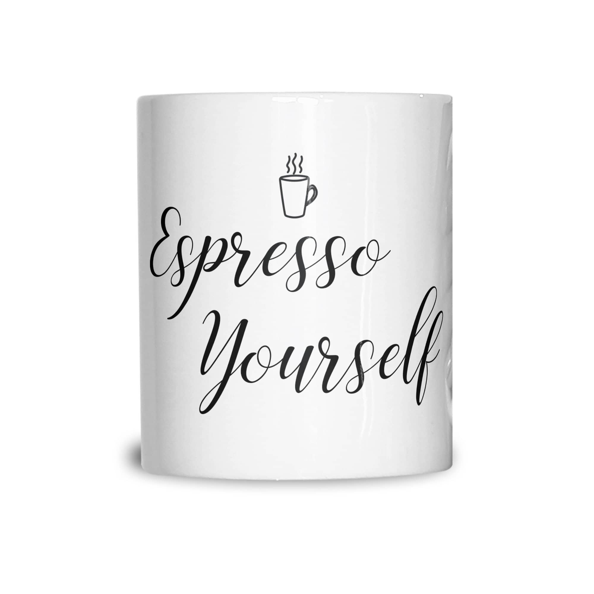 Novelty Coffee Slogan Mug Expresso Yourself Logo Coffee Tea Cup