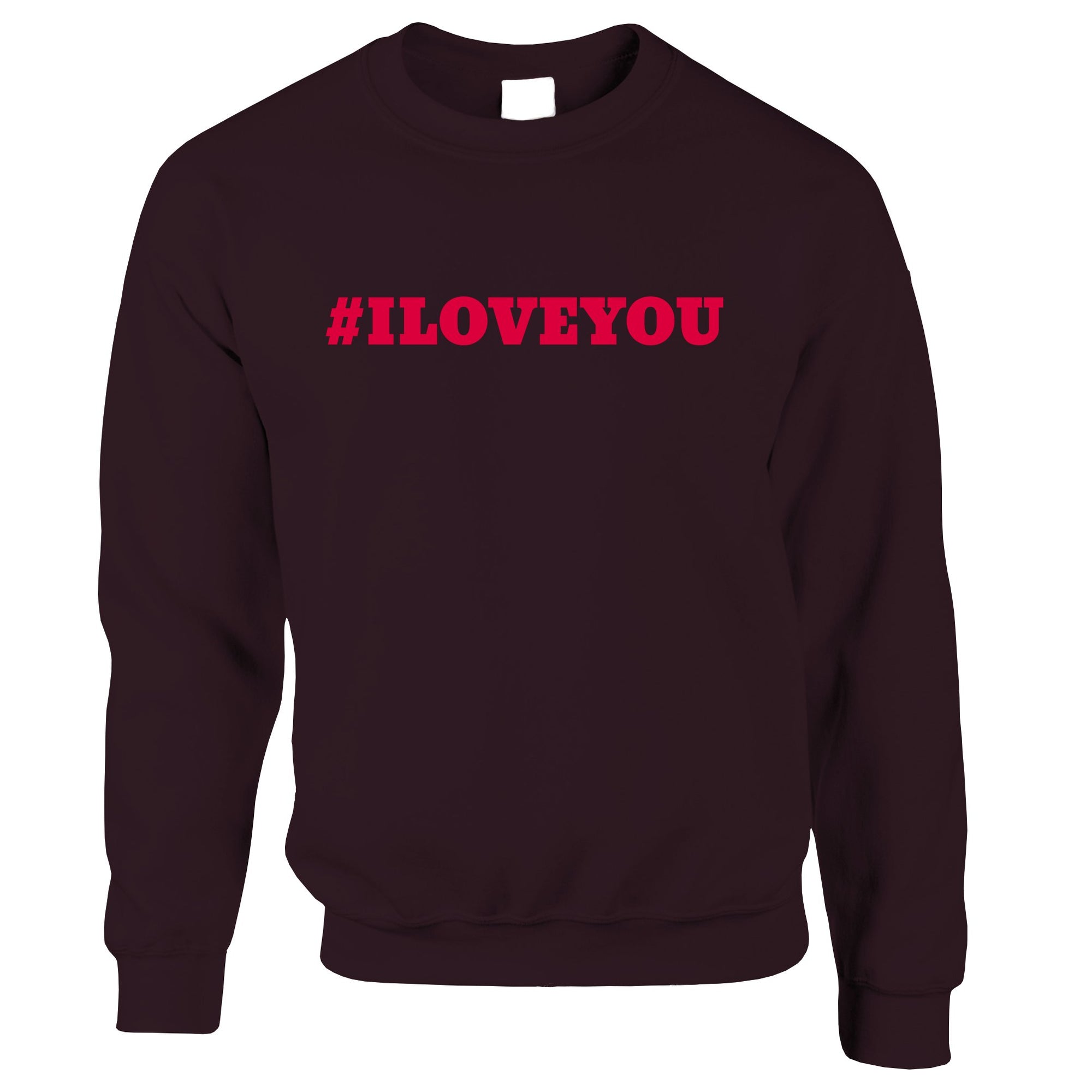 Trendy Internet Jumper Hashtag I LOVE YOU Sweatshirt Sweater - Shirtbox