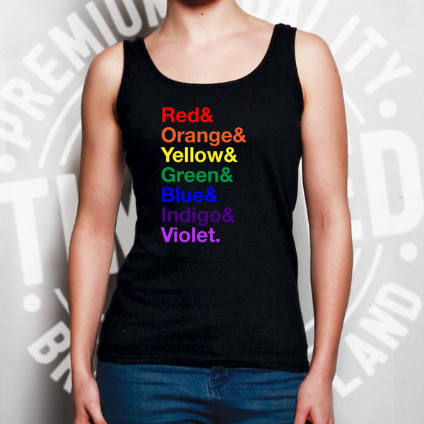 LGBTQIA+ Pride Ladies Vest - Colours of the Rainbow – Shirtbox