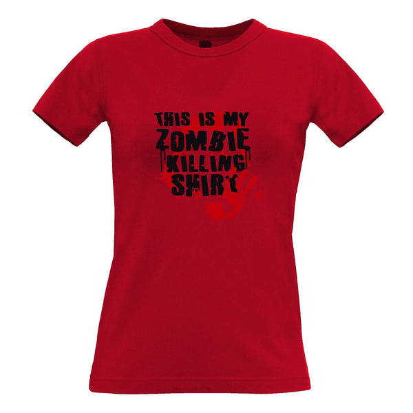 This Is My Zombie Killing Womens T Shirt Halloween Slogan – Shirtbox