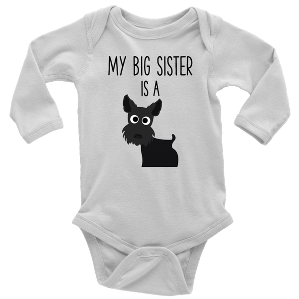 my big sister has paws onesie