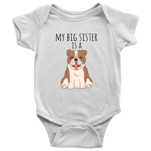 bulldog onesie for baby