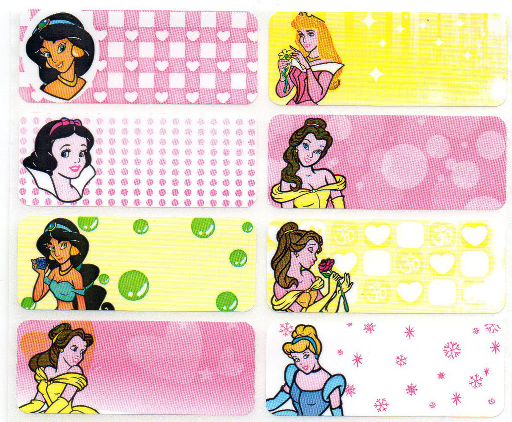 Large Disney Princess Name Stickers – Stickerprint.sg 1C1