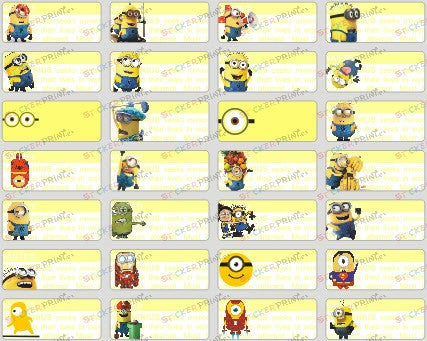 minions name tags