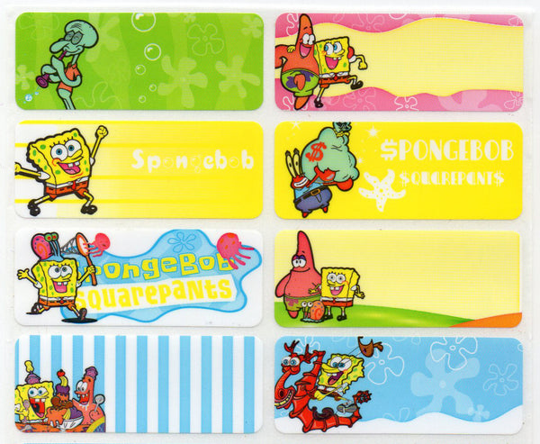 large spongebob name stickers stickerprintsg