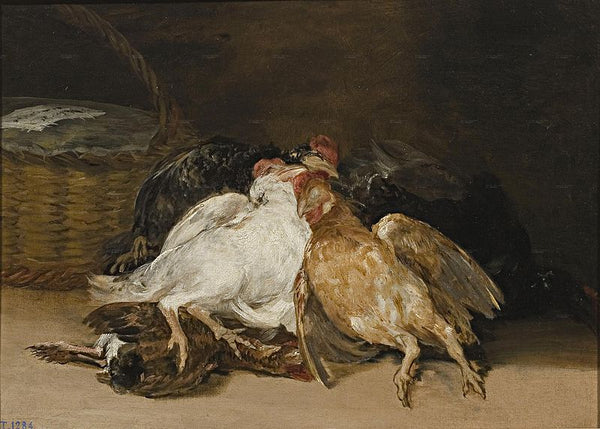 Aves muertas Goya painting