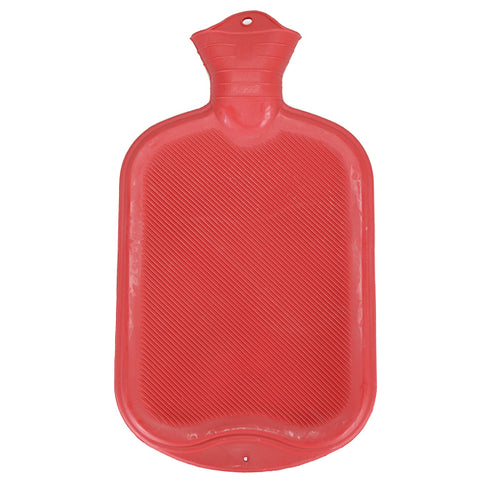 Natural Rubber Hot Water Bottle Red