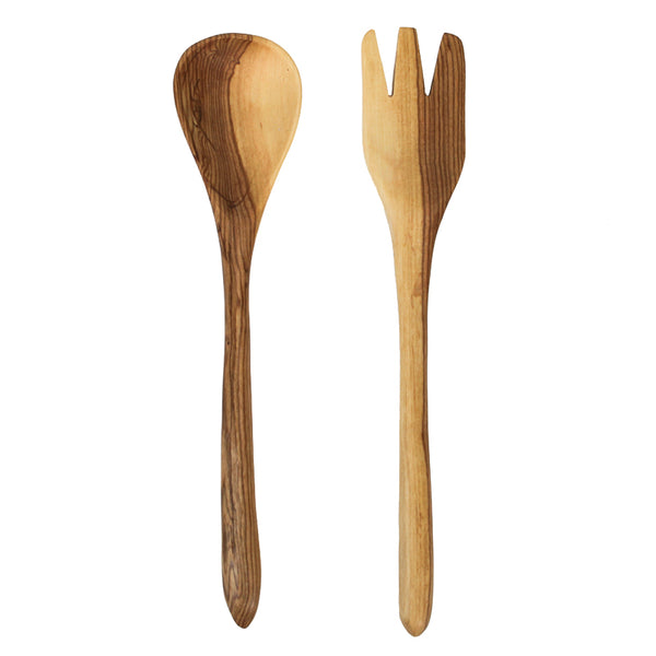 Farmlyn Creek Set Of 3 Wooden Serving Spoons For Salad, Cooking